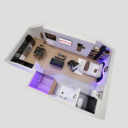 Appartement Loft Sauna Hammam Hydromassage Reims